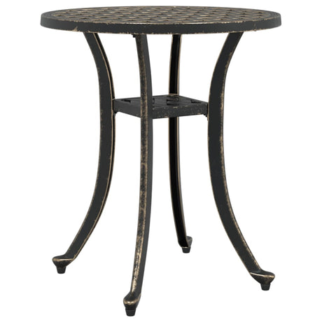 Vidaxl tuintafel ø 48x53 cm gietaluminium bronskleurig