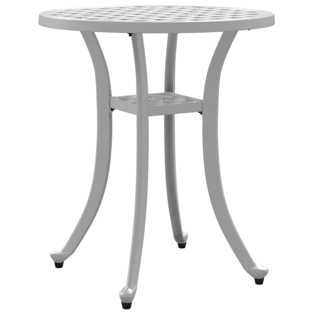 Vidaxl tuintafel ø 48x53 cm gietaluminium wit