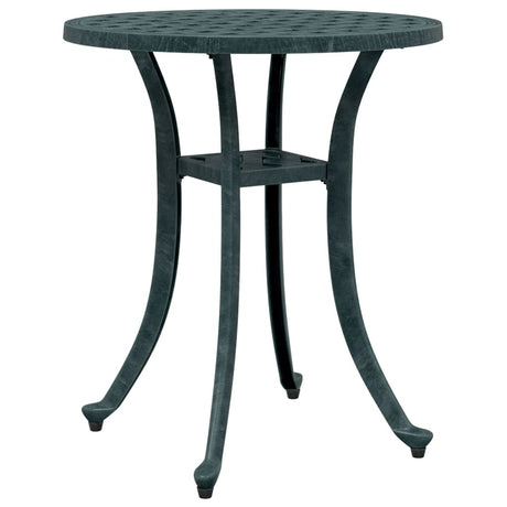 Vidaxl tuintafel ø 48x53 cm gietaluminium groen