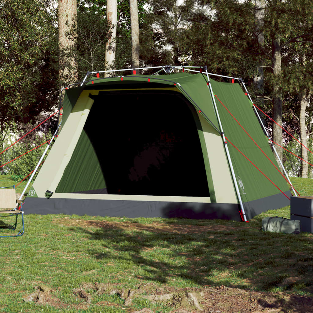 Vidaxl Camping Tent 4-osobowy szybki wydanie zielony