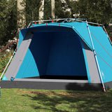 Vidaxl Camping Tent 4-osobowy szybki wydanie niebieski