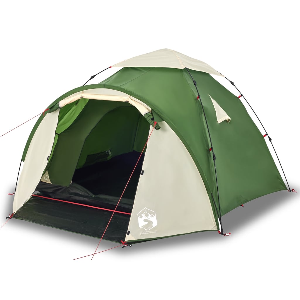 Vidaxl Dome Stan 3-Person Fast Release Green