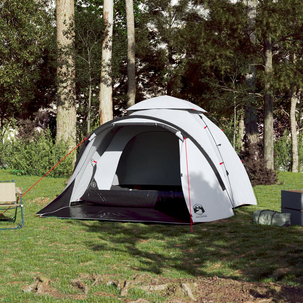 Vidaxl Dome tent 3-person fast release blackout fabric white