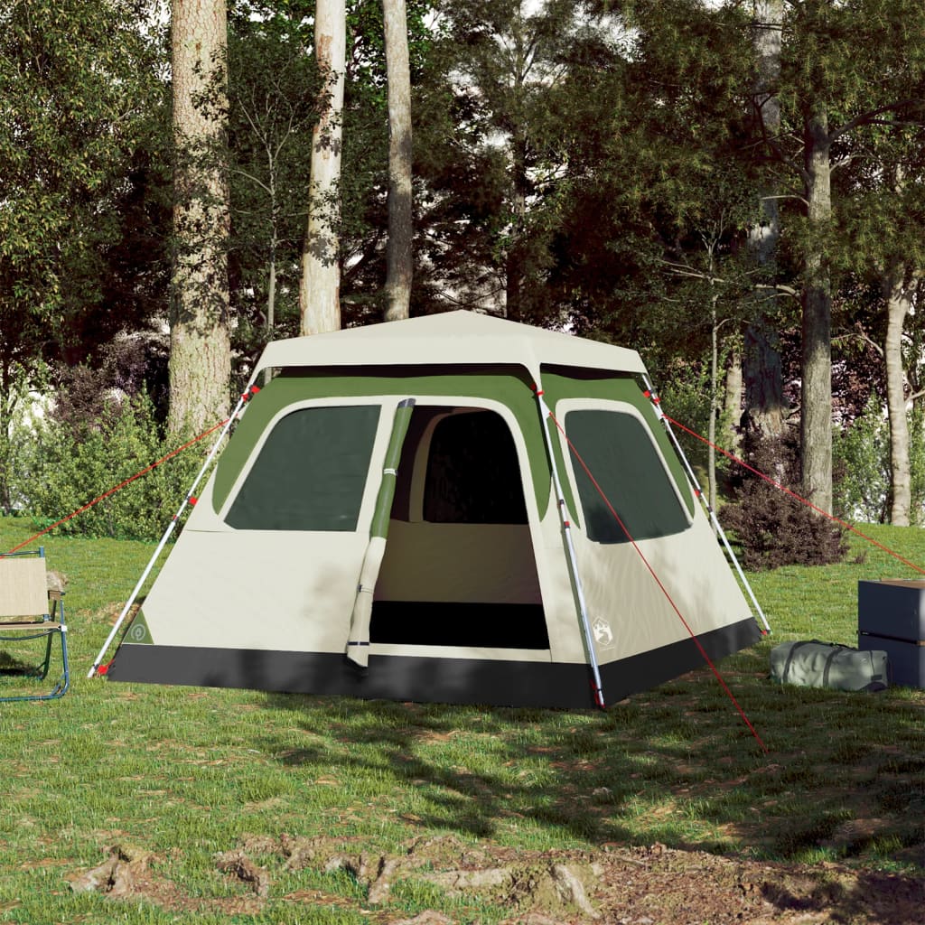 Vidaxl dome tente 4 personnes Fast Release Green