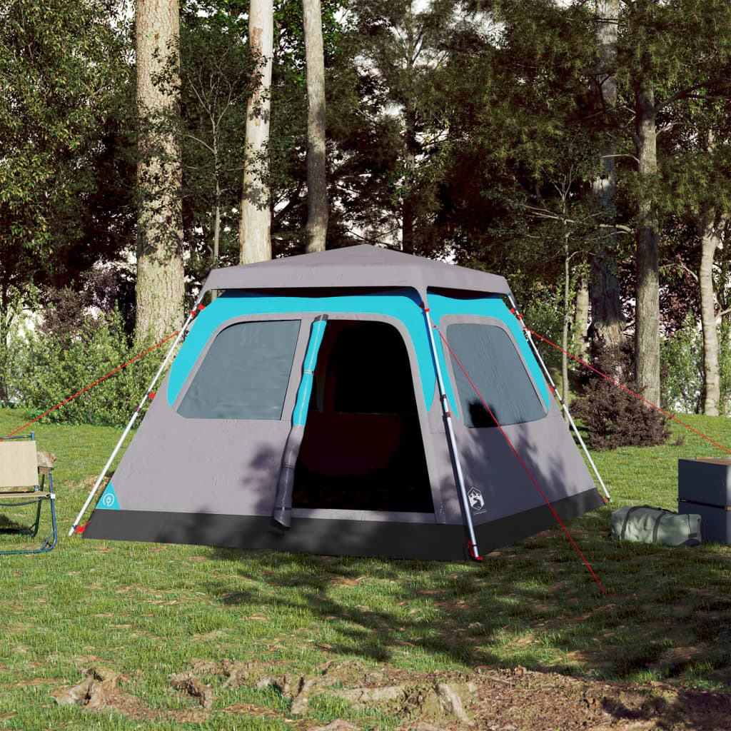 VidaXL Dome tent 4-person fast release blue