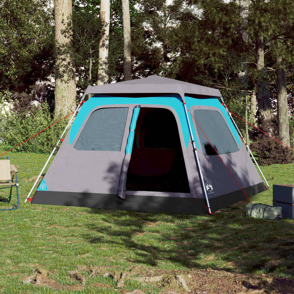 Vidaxl Dome Zelt 6-Personen Fast Release Blue