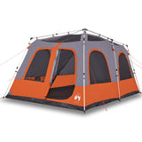 Vidaxl Dome Tent 8 Personne Fast Release Gray et Orange