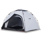 VidaXL Dome tent 4-person fast release blackout fabric white