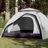 VidaXL Dome tent 4-person fast release blackout fabric white