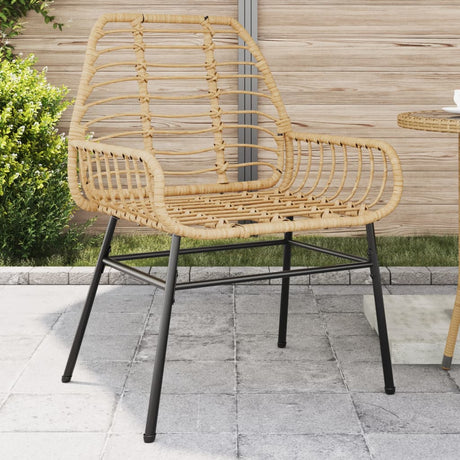 Vidaxl tuinstoel bruin poly rattan 2 st