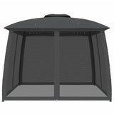 Arbor vidaxl avec murs en maille et toit double 2,93x2,93 m anthracite en acier