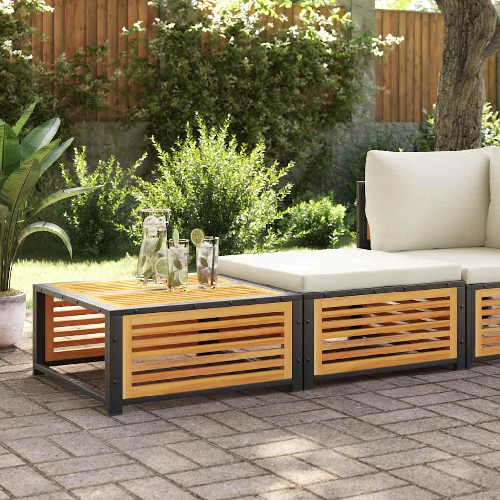 Vidaxl tuintafel met kruk massief acaciahout
