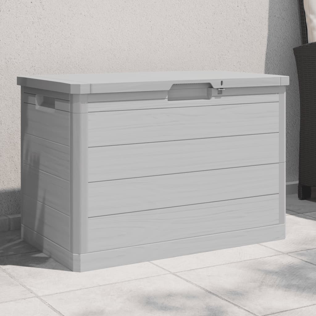 Vidaxl kussenbox 77,5x44,5x53 cm polypropeen grijs