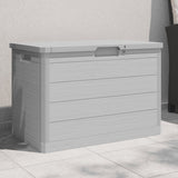 Vidaxl kussenbox 77,5x44,5x53 cm polypropeen grijs