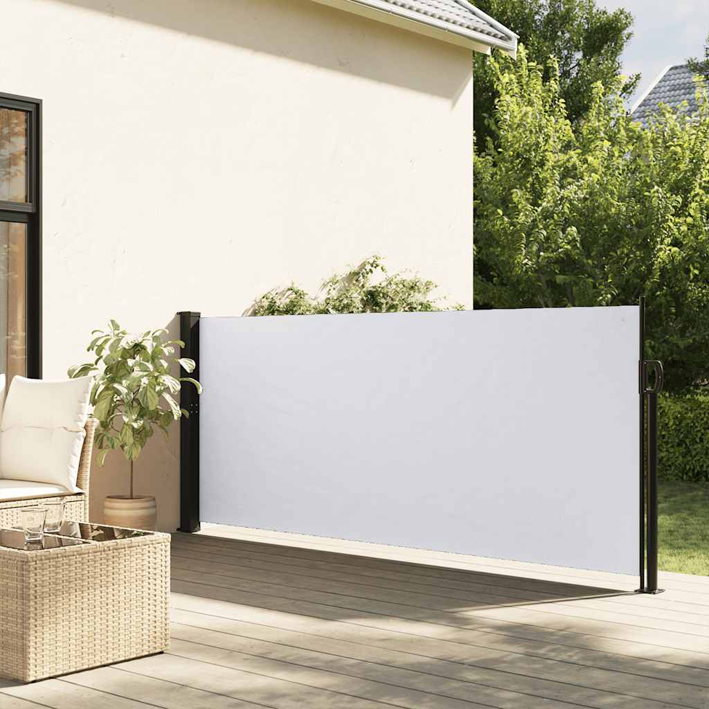 Vidaxl windscherm uittrekbaar 100x300 cm wit