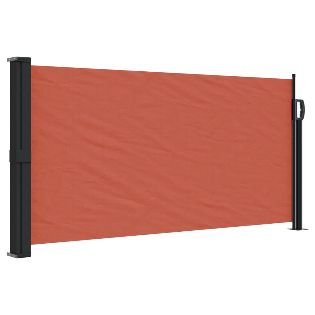 VidaXL Windshield Extendable 100x300 cm Terracotta