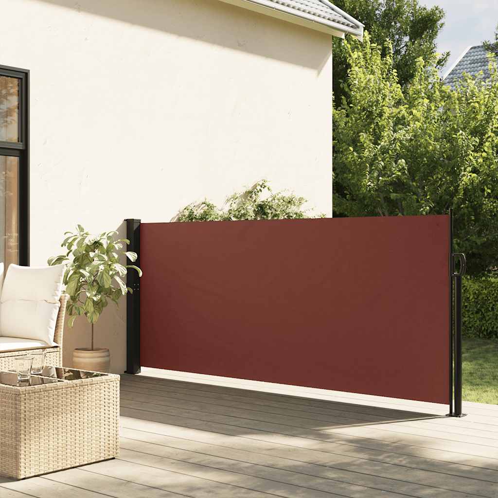 Vidaxl Windshield utvidbar 117x300 cm brun