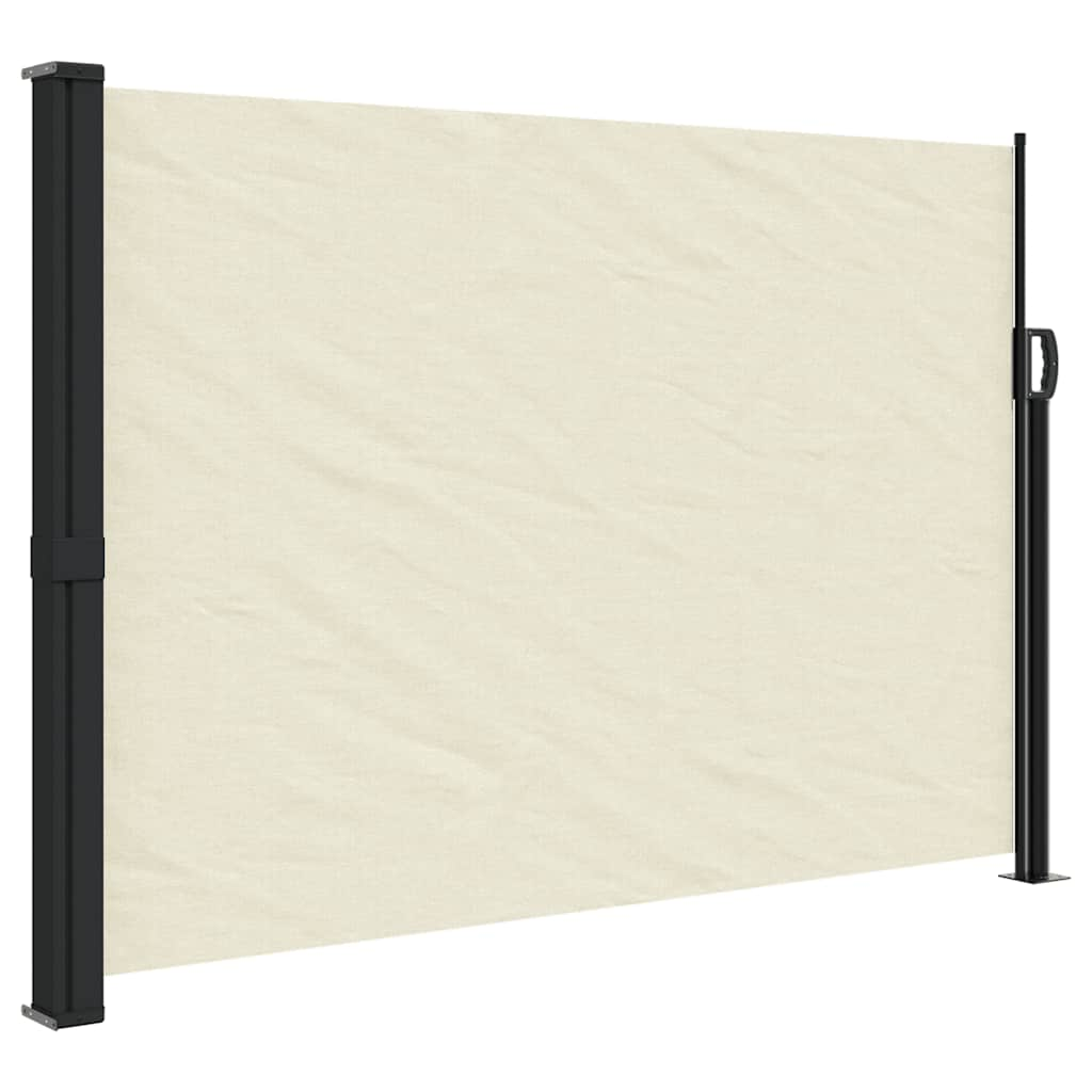 VidaXL Windshield Extendable 140x300 cm cream -colored