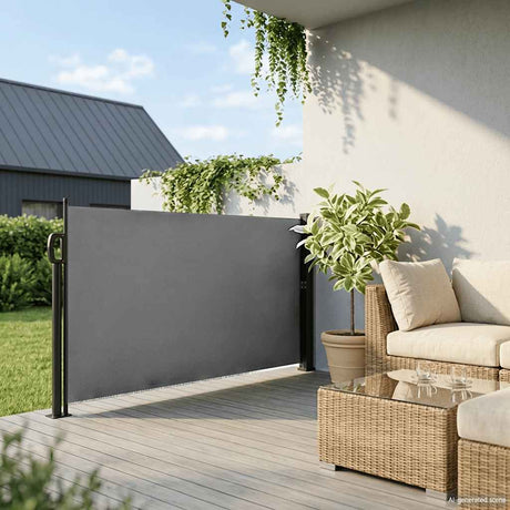Vidaxl uitschuifbaar zijluifel antraciet 140x300 cm