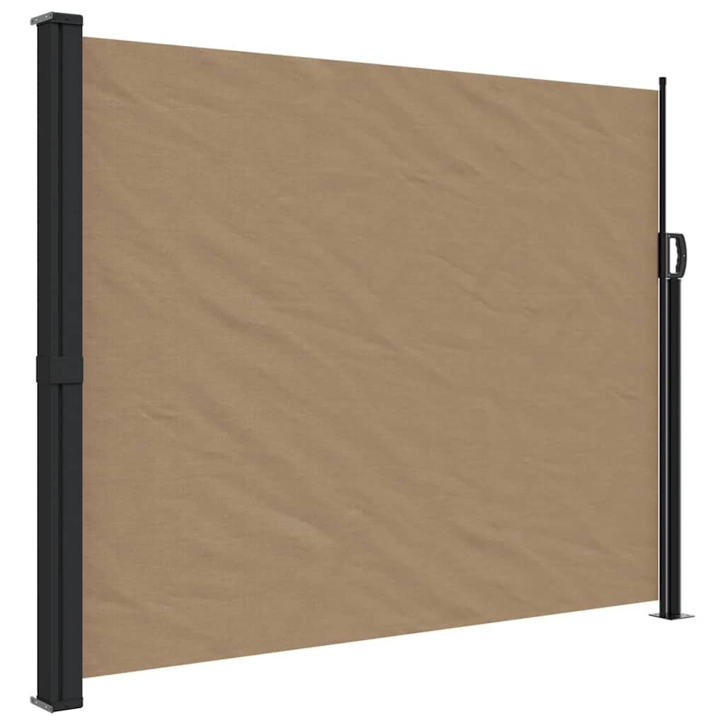 Vidaxl windscherm uittrekbaar 160x300 cm taupe