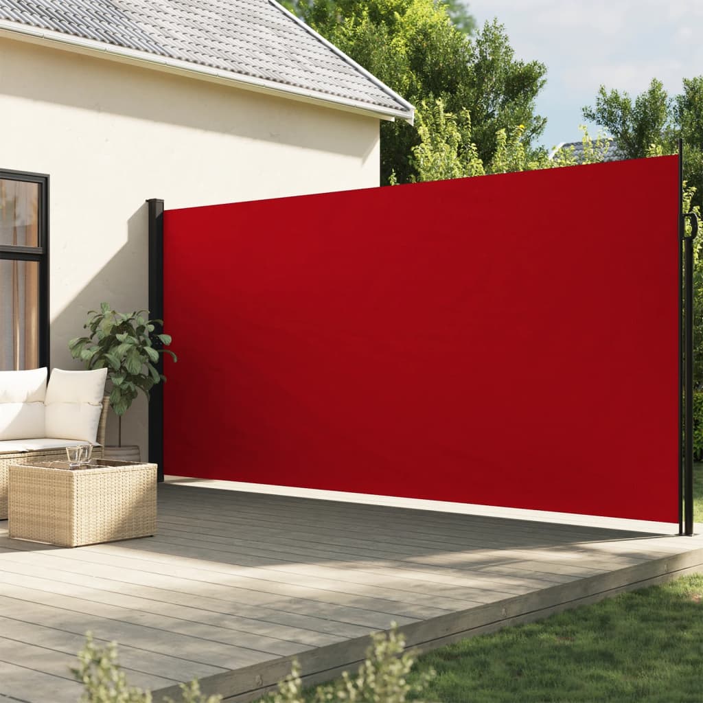 Vidaxl windscherm uittrekbaar 220x300 cm rood