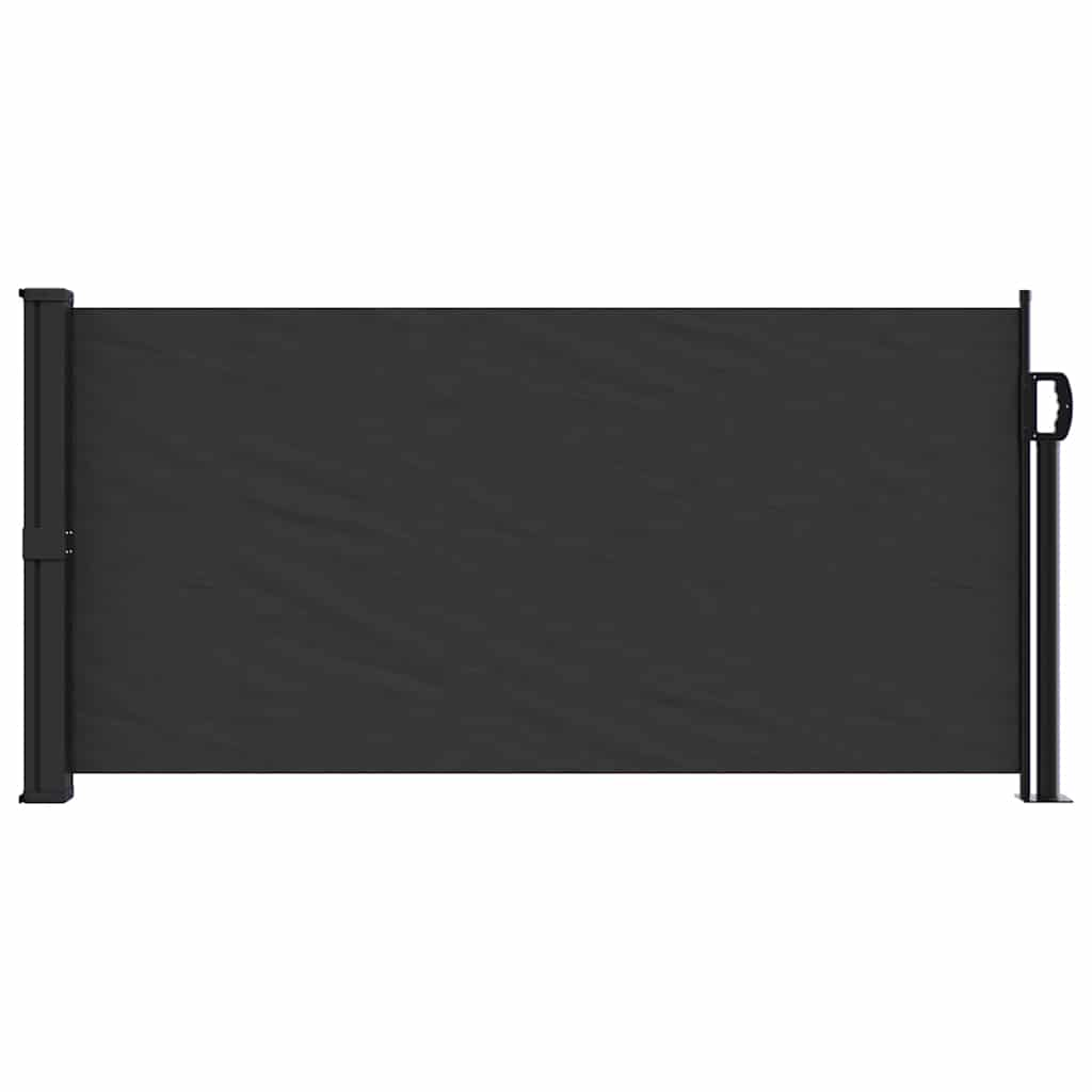 Pare-brise vidaxl extensible 100x500 cm noir