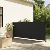 Pare-brise vidaxl extensible 100x500 cm noir