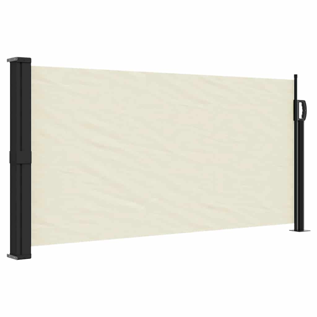 Vidaxl Windshield utdragbar 100x500 cm Cream -Colored