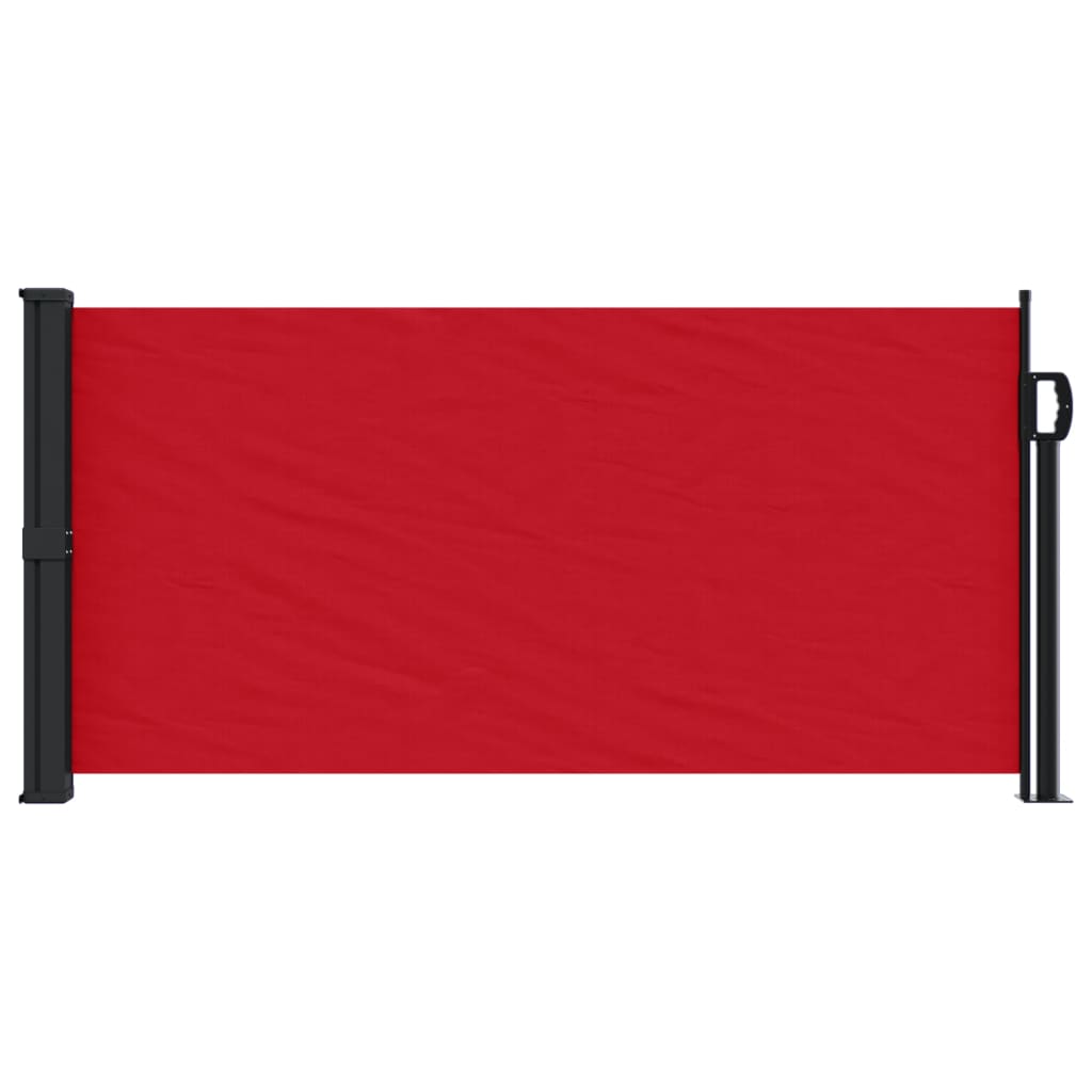 Vidaxl windscherm uittrekbaar 100x500 cm rood