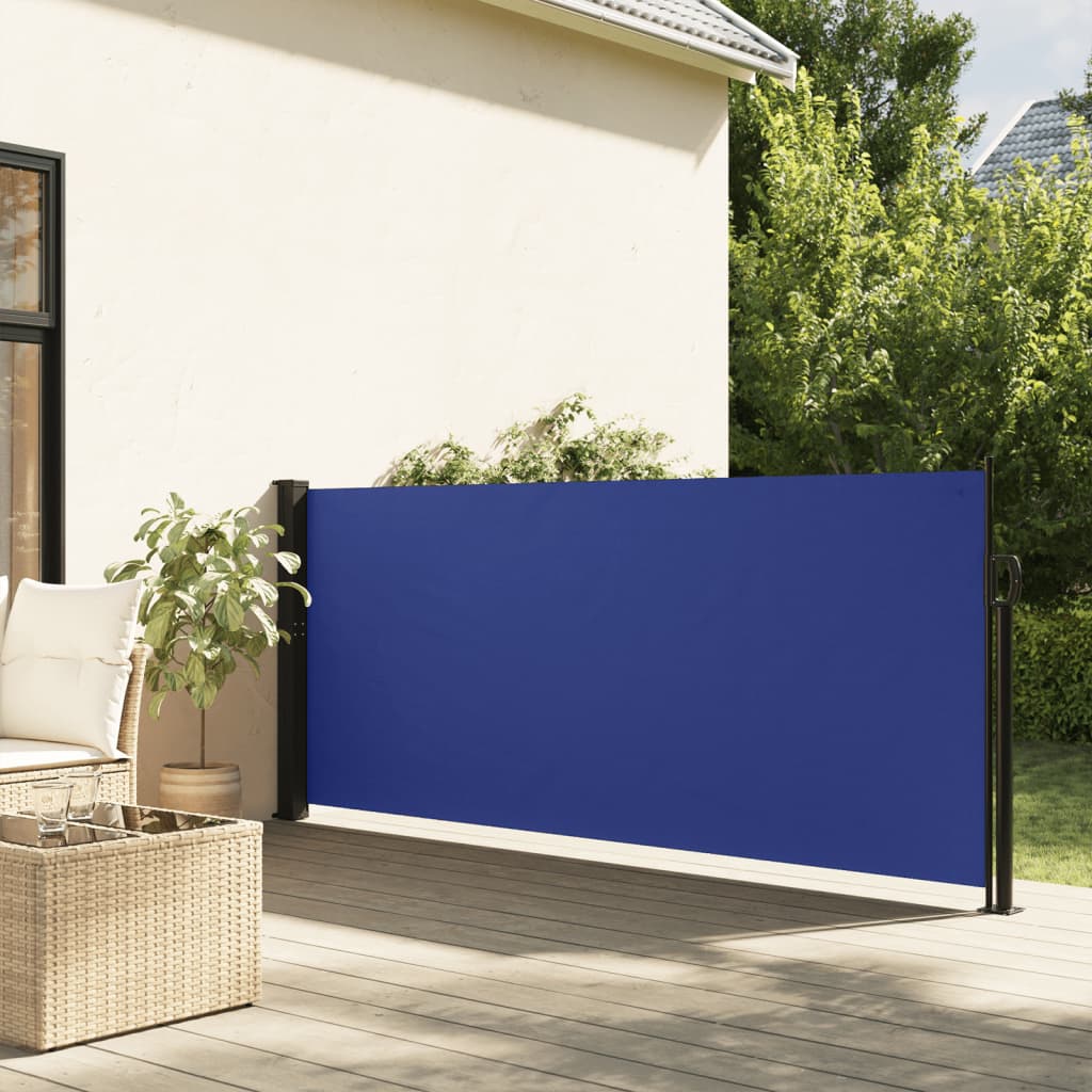 Vidaxl Windschutzscheibe ausziehbar 120 x 500 cm blau