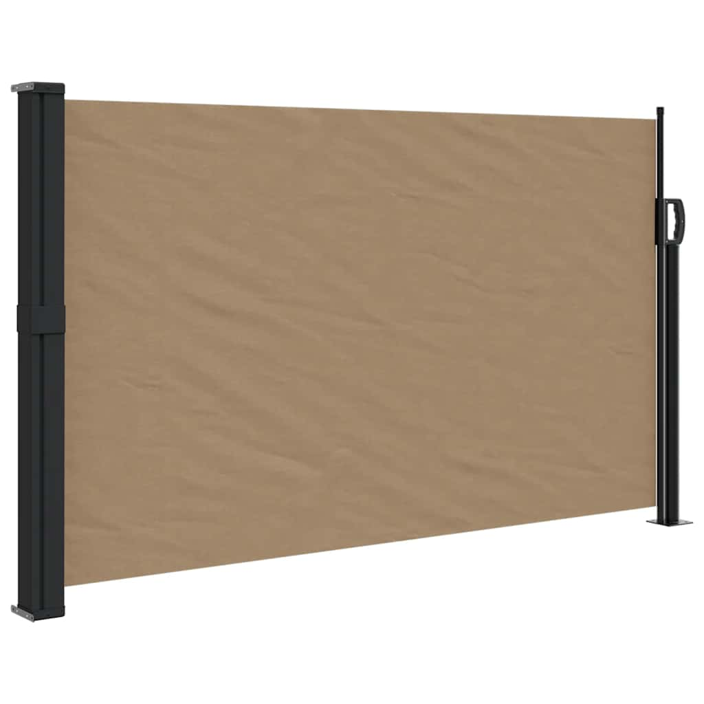 Vidaxl čelní sklo prodloužitelné 120x500 cm taupe