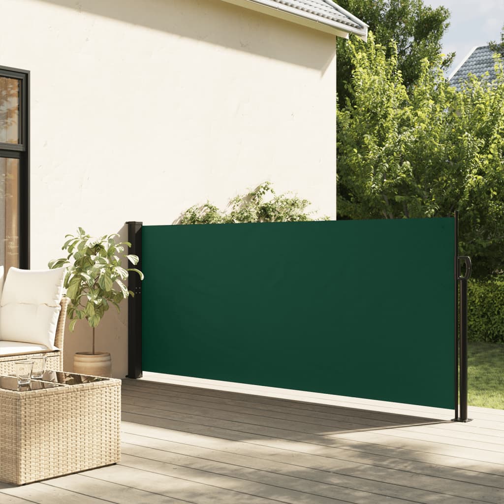 VIDAXL Parature estendibile 120x500 cm verde scuro