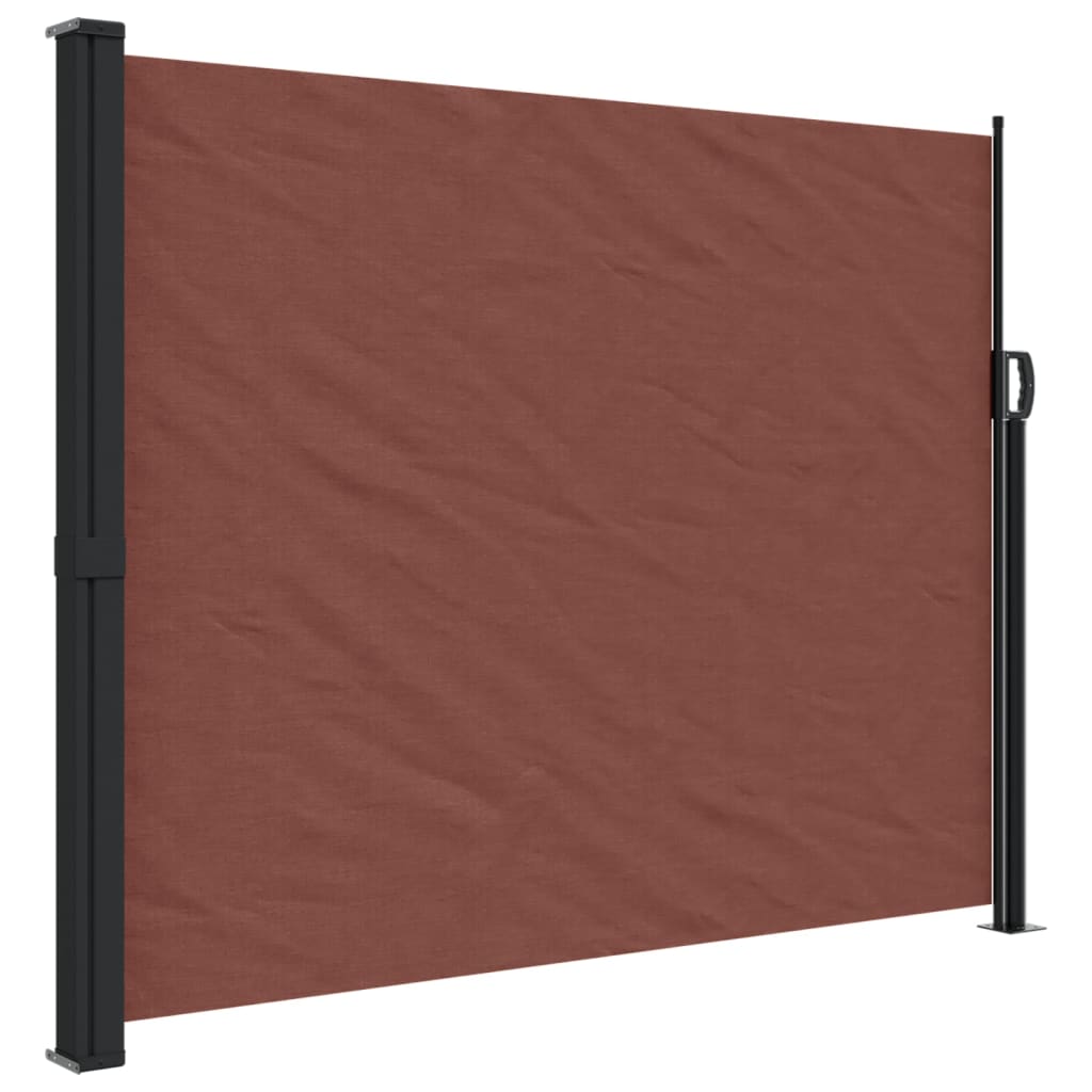 Pare-brise Vidaxl extensible 160x500 cm brun