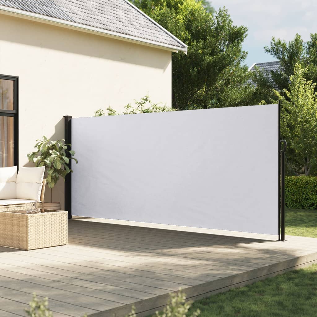 Vidaxl Windschutzscheibe ausziehbar 180 x 500 cm Weiß