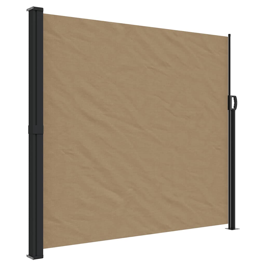 Pare-brise vidaxl extensible 180x500 cm taupe