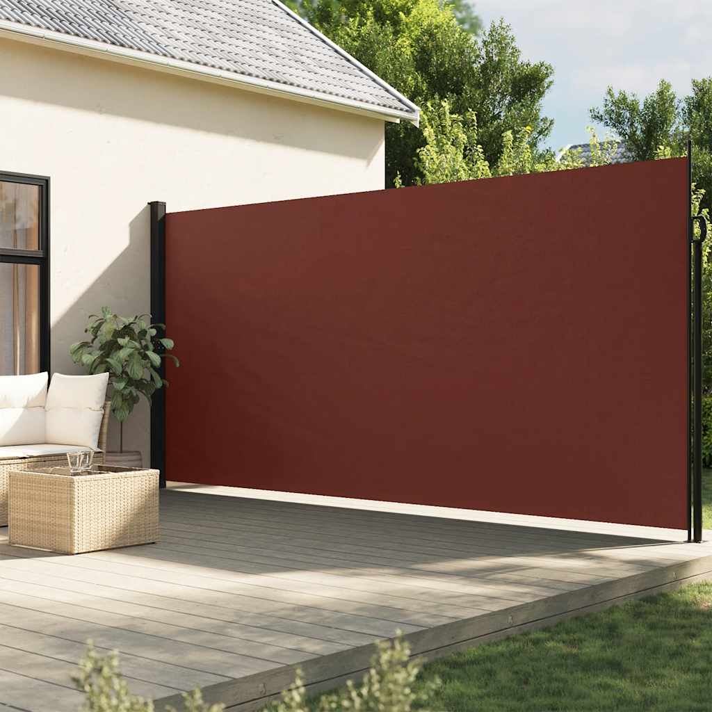 Vidaxl vindrutan utdragbar 200x500 cm brun