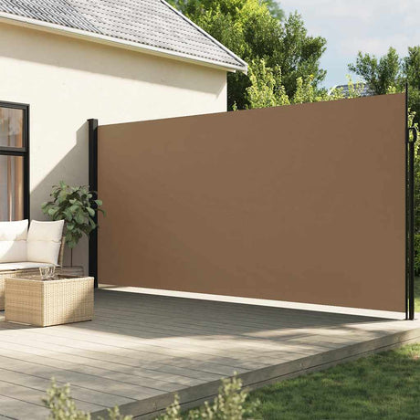 Vidaxl windscherm uittrekbaar 200x500 cm taupe