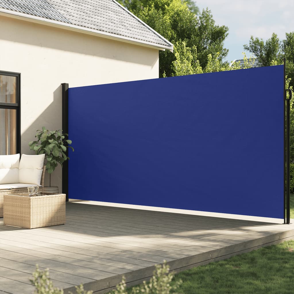 Vidaxl windscherm uittrekbaar 220x500 cm blauw