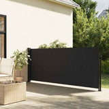 Vidaxl windscherm uittrekbaar 140x600 cm zwart