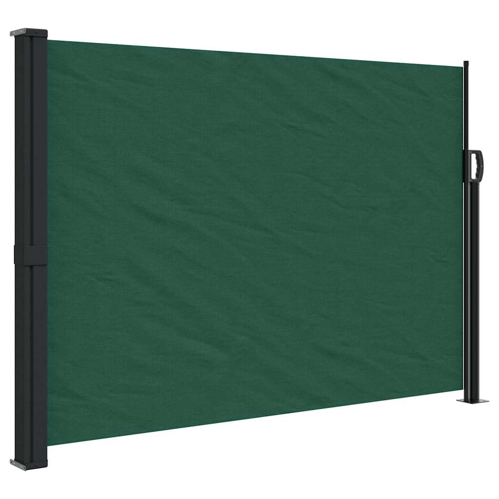 Vidaxl vrtni zaslon Extendable 140x600 cm temno zelena