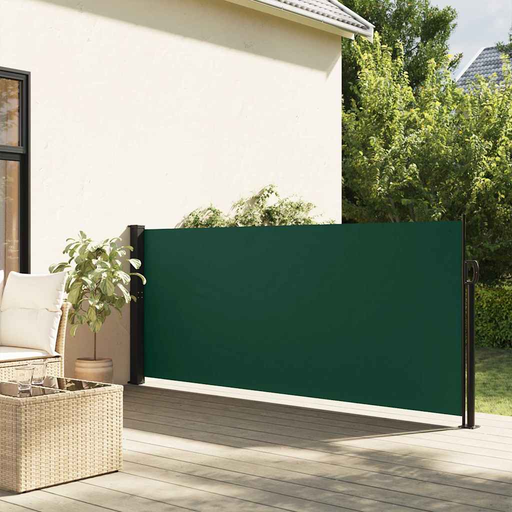 VidaXL Garden screen Extendable 140x600 cm dark green