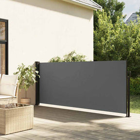 Vidaxl uitschuifbaar zijluifel antraciet 140x600 cm