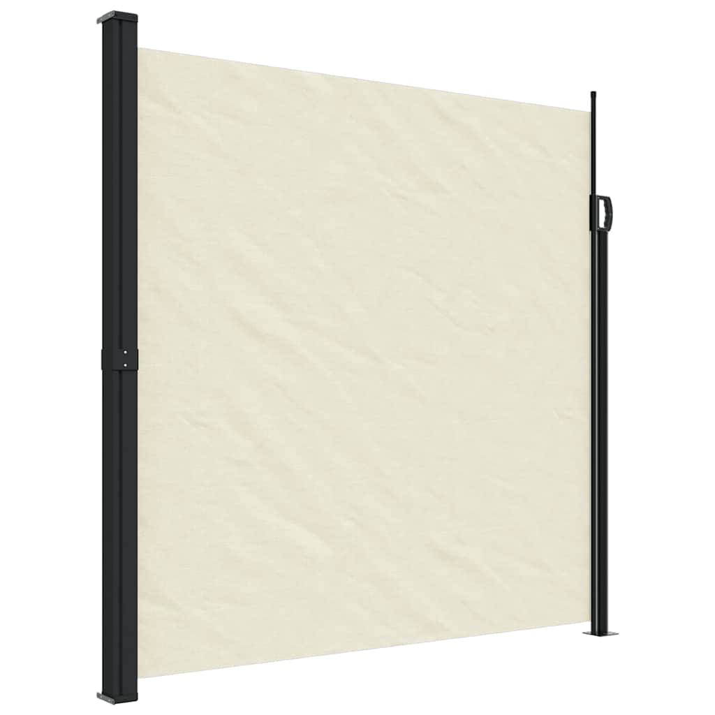 En pare-brise Vidaxl extensible 200x600 cm Crème-Colored