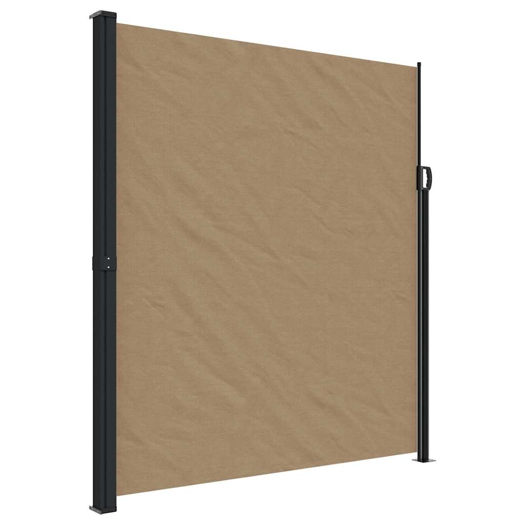 Vidaxl windscherm uittrekbaar 220x600 cm taupe