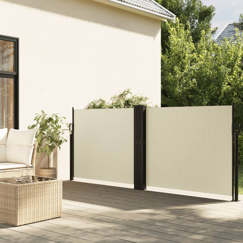 Vidaxl forrude Udvidelig 100x600 cm creme