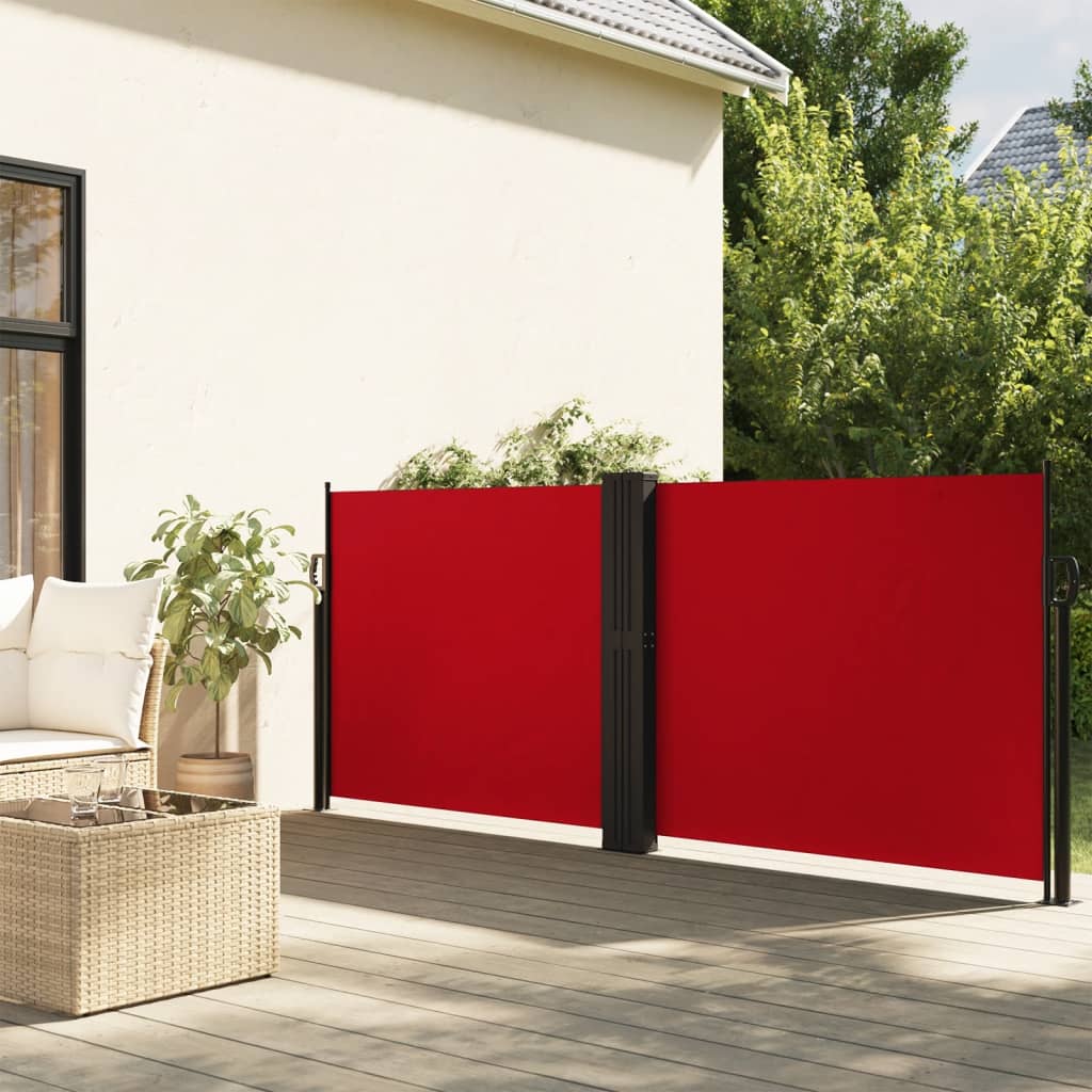 VidaXL Windshield Extendable 100x600 cm Red