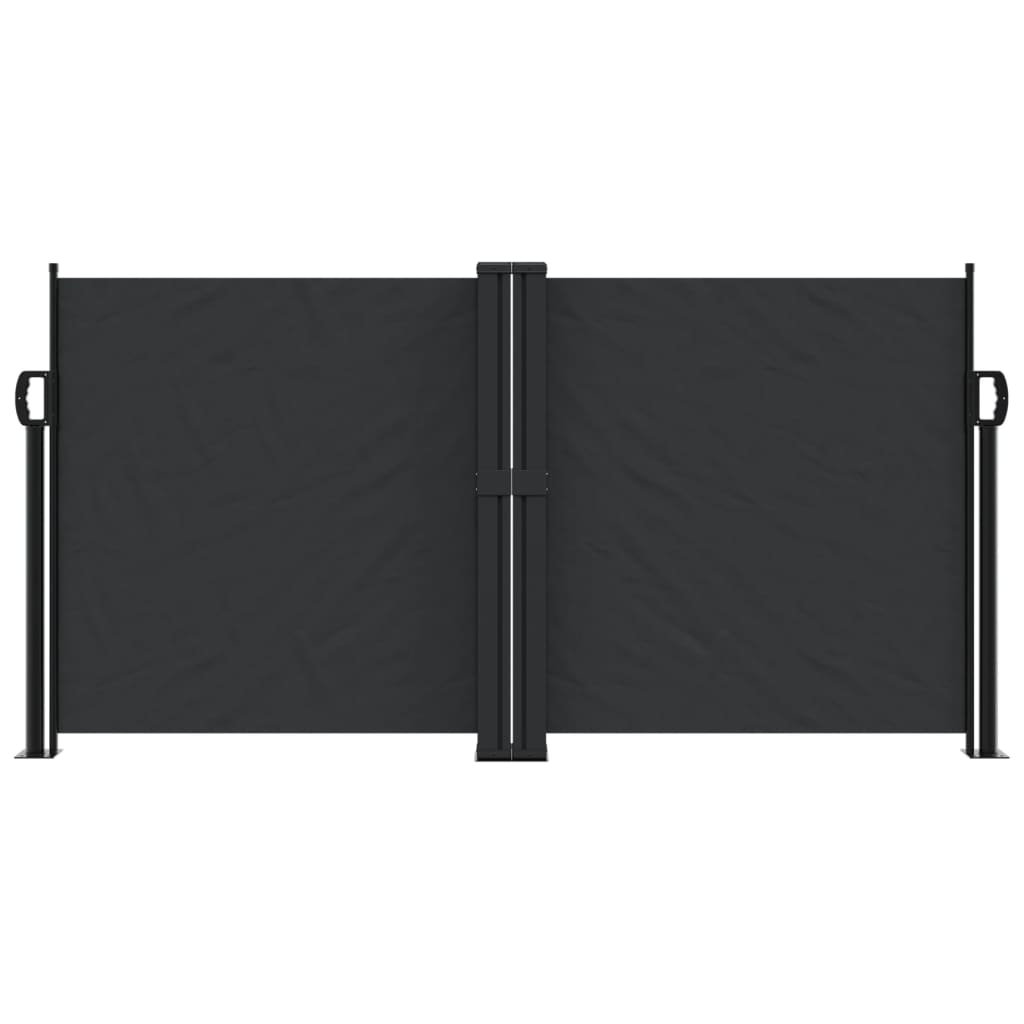 VidaXL Windshield Extendable 120x600 cm Black