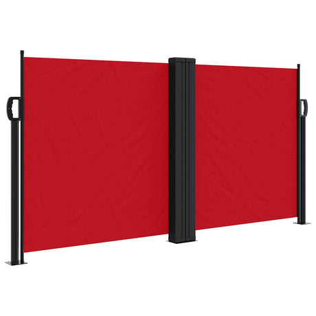 Vidaxl windscherm uittrekbaar 120x600 cm rood