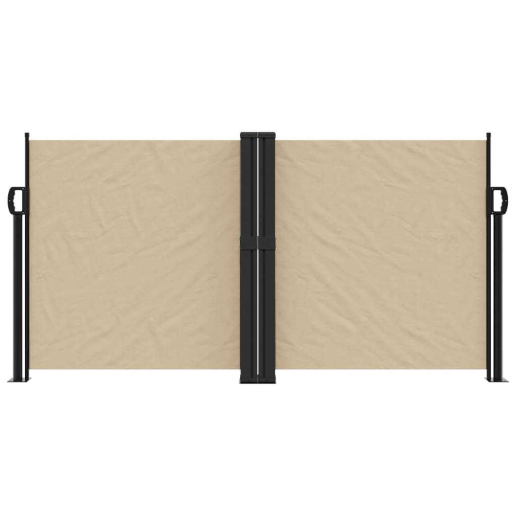 VidaXL Windshield Extendable 120x600 cm Beige