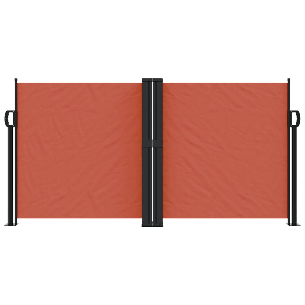 VidaXL Windshield Extendable 120x600 cm Terracotta